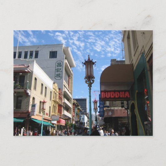 ネオンブッダ中華街サンフランシスコはがき ポストカード (正面)