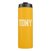 ネオンブライト無地のオレンジ名前をカスタムするモノグラム