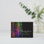 ネオンブラシストローク 名刺 (スタンド正面)