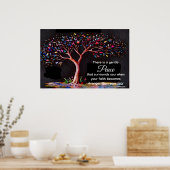 *~*ネオンブラックツリーAP81エーテル引用文 ポスター (キッチン)