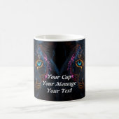 ネオンブラックヒョウ コーヒーマグカップ (中央)