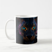 ネオンブラックヒョウ コーヒーマグカップ (左)