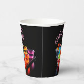 ネオンブラックライトジェリーショットカクテル誕生日 紙コップ (右)