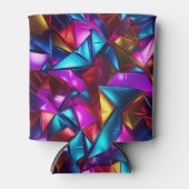 ネオンブラックライト抽象芸術ステンドグラス 缶クーラー (正面)