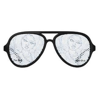 ネオンブラック芸術的スタイルサングラス アビエーターサングラス