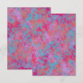 ネオンブランクペイントスプラッターバーティー招待状カード 招待状 (正面/裏面)