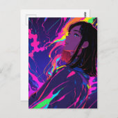 ネオンブリスポストカード：ボーッ ポストカード (正面/裏面)