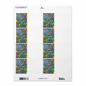 ネオンブルックサイケデリックアモダンート ラベル (フルシート)