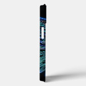 ネオンブルーとブラックエンジェルウィングス Case-Mate iPhoneケース (裏面 / 右)