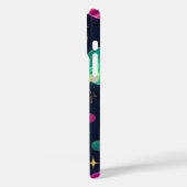 ネオンブルーと紫の宇宙銀河系惑星 Case-Mate iPhoneケース (裏面 / 左)