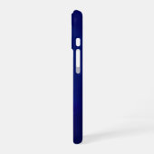 ネオンブルーのタツノオトシゴのオーダーメイドデザイン iPhone 16ケース (左側面)