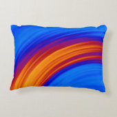 ネオンブルーオレンジレッドイエロー アクセントクッション (裏面)