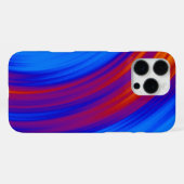 ネオンブルーオレンジレッドイエロー iPhoneケース (裏面横)
