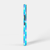 ネオンブルーカラーパターン SAMSUNG GALAXYケース (右側面)