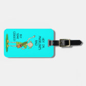 ネオンブルーガールスカウトジュニア |カスタム ラゲッジタグ (正面横)