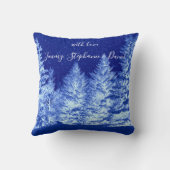 ネオンブルークリスマスツリー クッション (裏面)