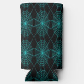 ネオンブルースパイダーウェブブラック スリム缶クーラー (裏面)