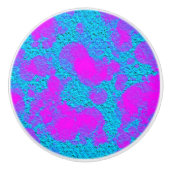 ネオンブルーピンクテクスチャノブ セラミックノブ (正面)