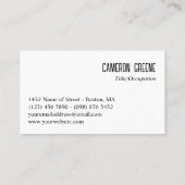 ネオンブルーラインブラック 名刺 (裏面)