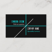 ネオンブルーラインブラック 名刺 (正面)