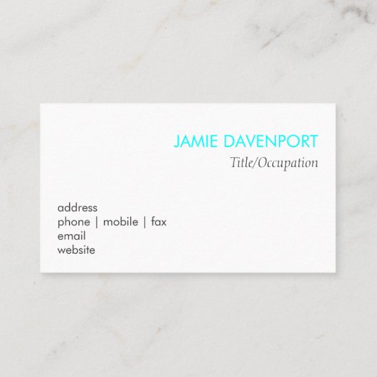 ネオンブルーライン 名刺 (裏面)