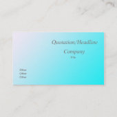 ネオンブルー勾配名刺 名刺 (裏面)