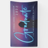 ネオンブルー大学院写真 横断幕 (縦)