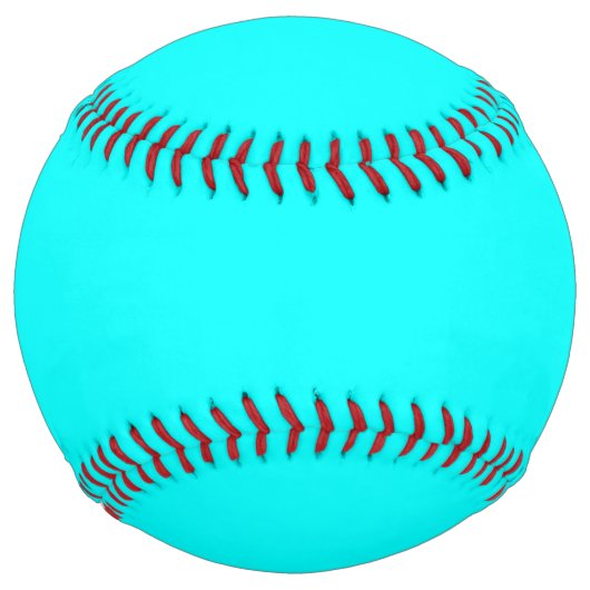 ネオンブルー無地のカラー |クラシック ソフトボール (正面)