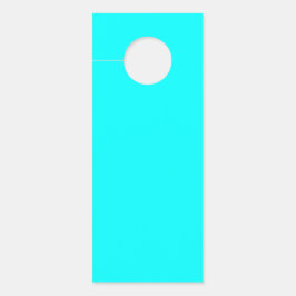 ネオンブルー無地のカラー |クラシック ドアノブサイン