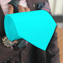 ネオンブルー無地のカラー |クラシック ネクタイ