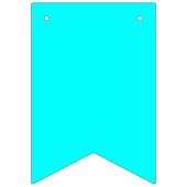 ネオンブルー無地のカラー |クラシック バンティングフラッグ (第2の旗)