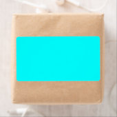 ネオンブルー無地のカラー |クラシック ラベル (インサイチュ)