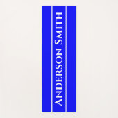 ネオンブルー無地のカラー ヨガマット (正面)