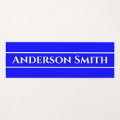 ネオンブルー無地のカラー ヨガマット (正面(横))