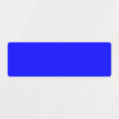 ネオンブルー無地のカラー ラベル (デザイン1)