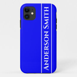 ネオンブルー無地のカラー iPhone 11 ケース