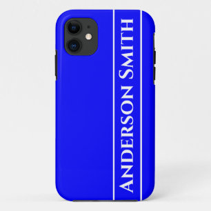 ネオンブルー無地のカラー iPhone 11 ケース