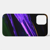 ネオンブルー、緑、紫のクリエイティブ抽象芸術 Case-Mate iPhoneケース (裏面 (横))