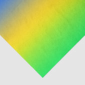 ネオンブルー，黄色，緑のグラデーショグラデーションン，. 薄葉紙 (詳細)