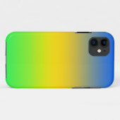 ネオンブルー，黄色，緑のグラデーショグラデーションン，. Case-Mate iPhoneケース (裏面(横))