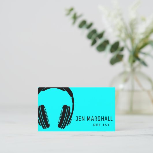 ネオンブルーdj 名刺 (スタンド正面)