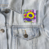 ネオンブーケスクエアボタン 缶バッジ (インサイチュ)