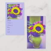 ネオンブーケ縦断 名刺 (正面/裏面)