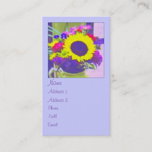 ネオンブーケ縦断 名刺 (正面)