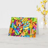 ネオンプラスチックブロック カード (黄色い花)