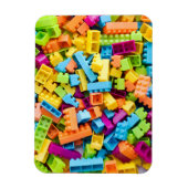 ネオンプラスチック建物ブロック マグネット (縦)