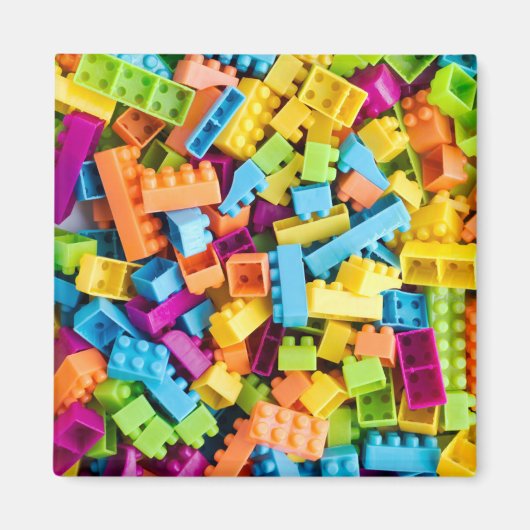 ネオンプラスチック建物ブロック マグネット (正面)