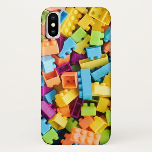 ネオンプラスチック建物ブロック Case-Mate iPhoneケース (裏面)
