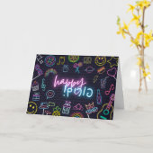 ネオンプリム カード (黄色い花)