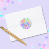 ネオンプールパーティーシール ラウンドシール